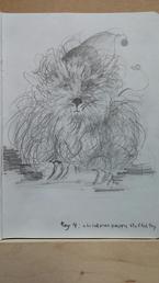 Memories of the kids toys-pencil on paper