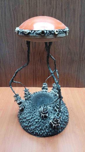 sculpture silicon, foam, plastic eyes, pigmen