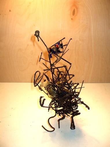 crest hardware art show, art installation