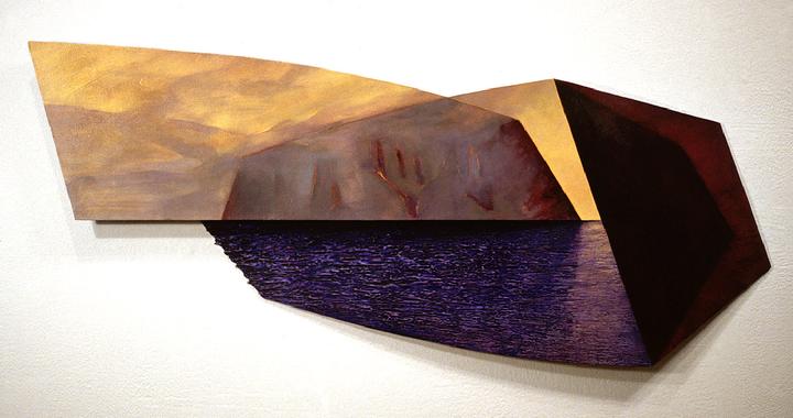 shaped painting, constructed form by L & M Studio